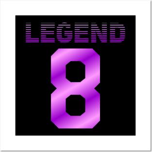 8 Legend // Futuristic // Purple Posters and Art